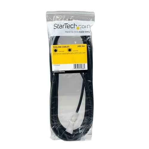 StarTech.com 20ft (6.1m) Premium Toslink Optical Audio Cable | High Resolution SPDIF Digital Audio thumbnail 4