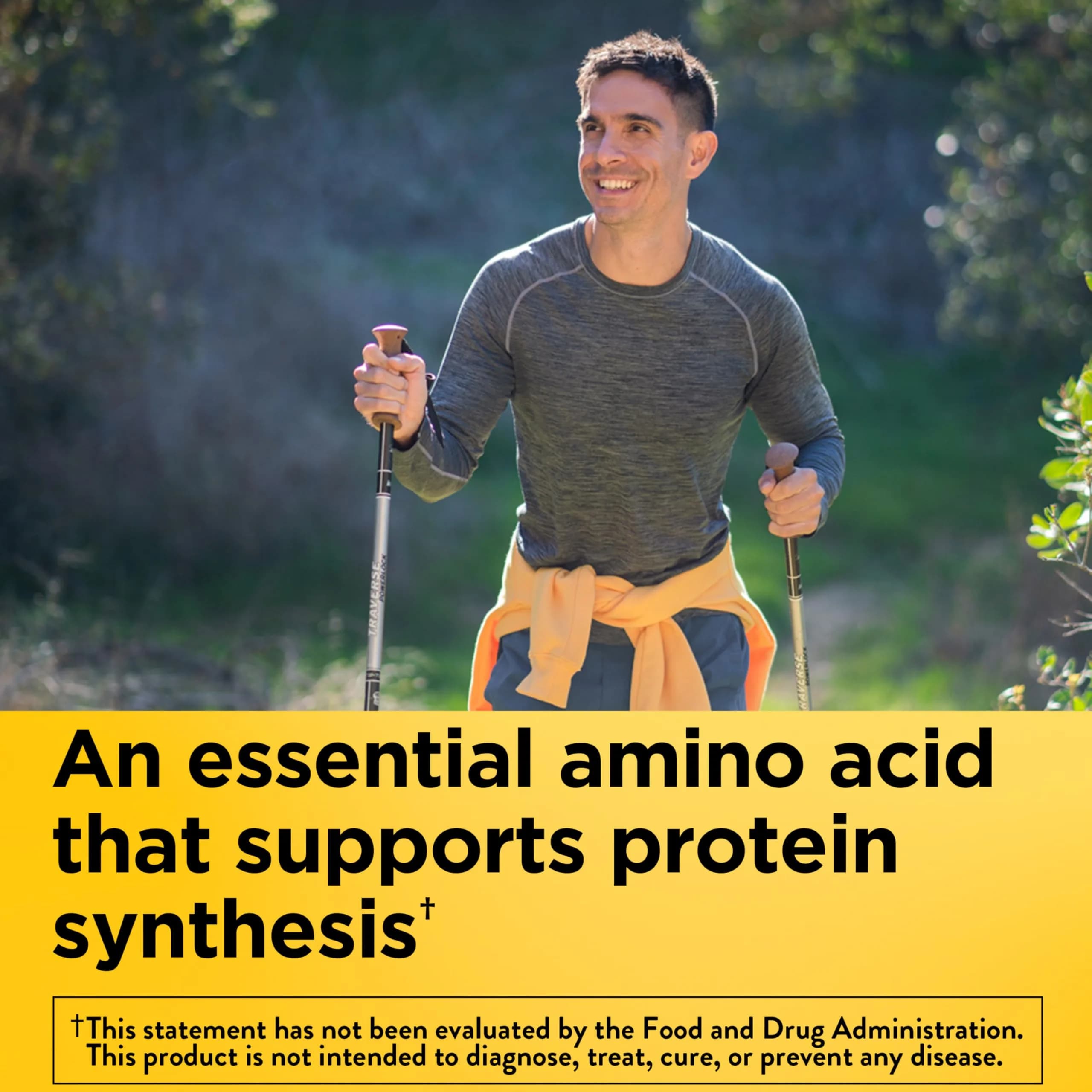 Nature Made L-Lysine 1000 mg Tablets 60 Count | Essential Amino Acid for Protein Synthesis - view 2