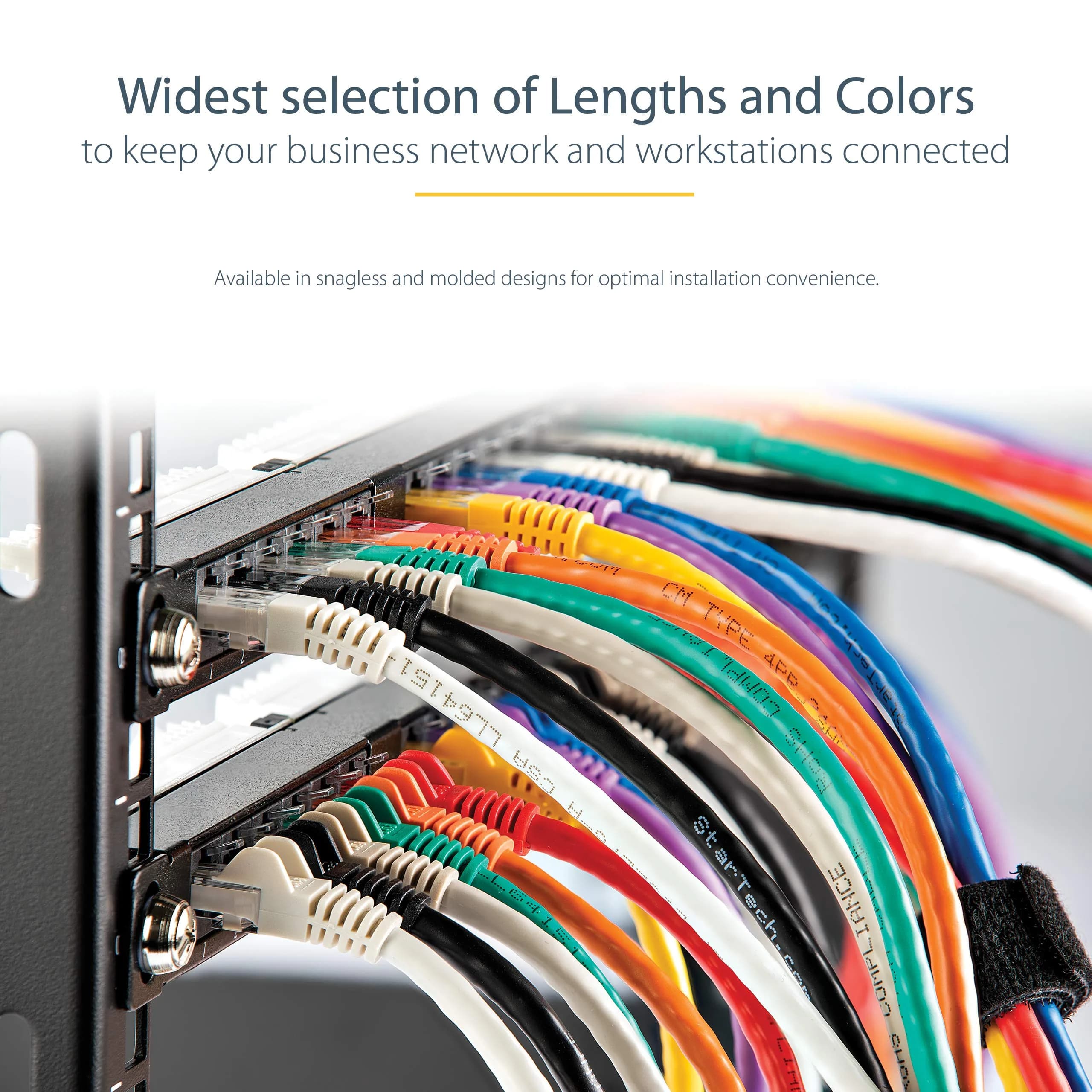 StarTech.com 25ft Cat 6 Ethernet Cable | 250MHz UTP Network Patch Cord with Strain Relief - view 5