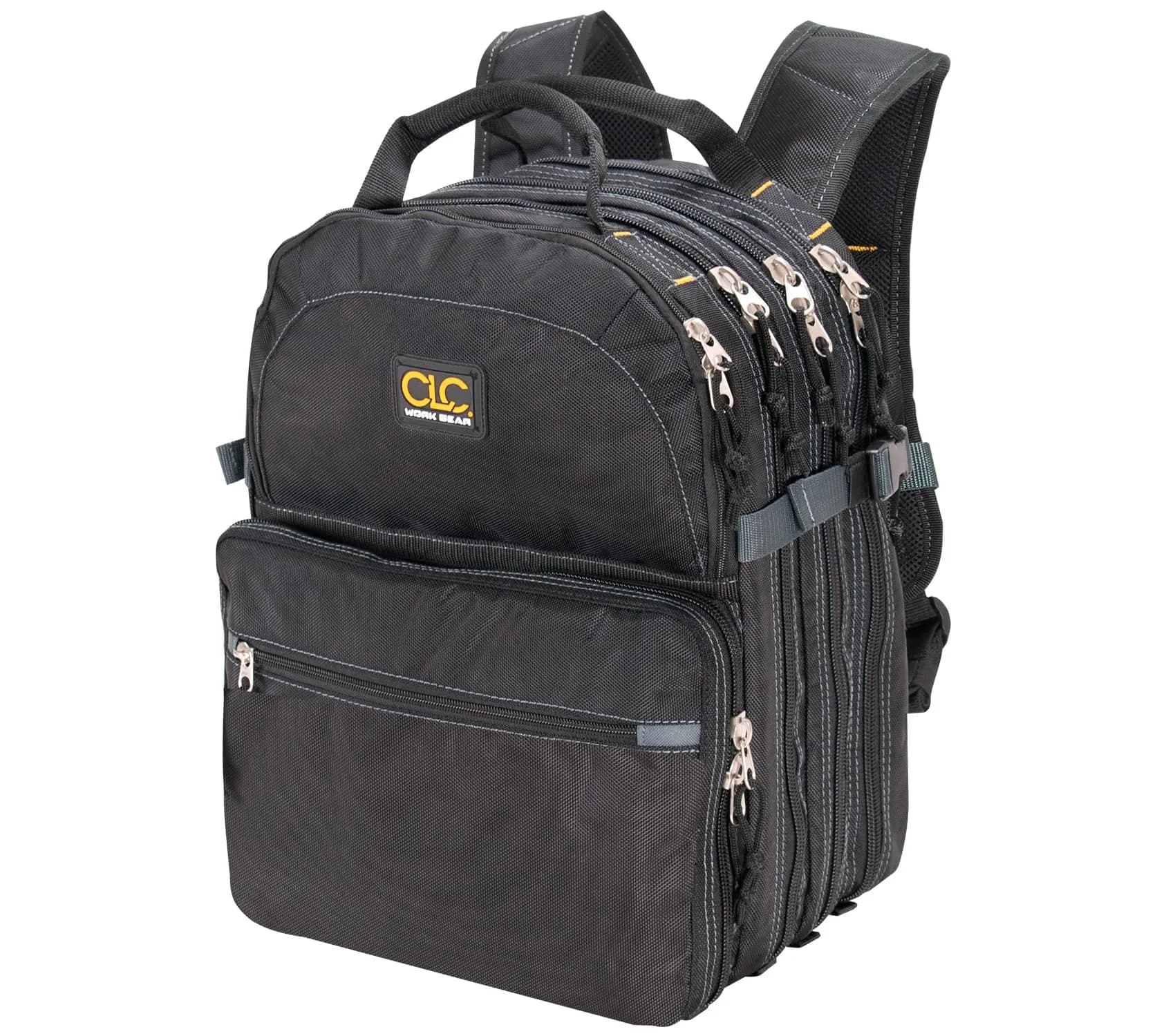 Custom Leathercraft 75-Pocket Tool Backpack | Heavy Duty, Ballistic Polyester, 75 Pockets, Padded Shoulder Straps — Multi