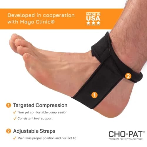 Cho-Pat Achilles Tendon Strap Large | Tendonitis Support Brace for Achilles Relief thumbnail 3