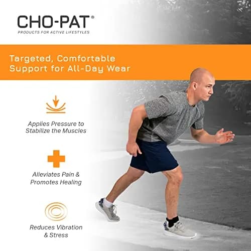 Cho-Pat Achilles Tendon Strap Large | Tendonitis Support Brace for Achilles Relief thumbnail 4