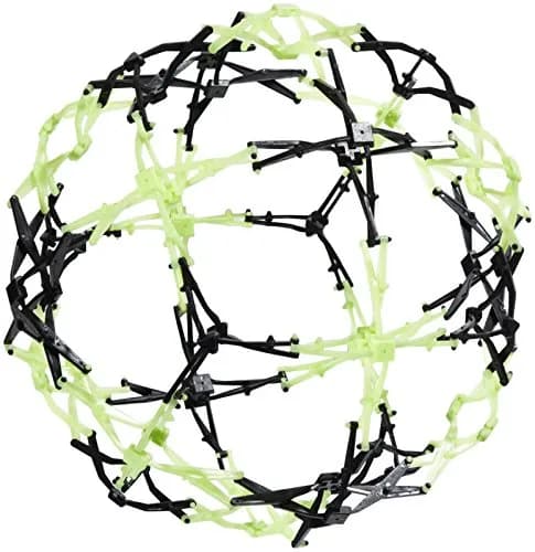 John N. Hansen Hoberman Mini Sphere - Firefly Glow | Expands from 5.5" to 12" in Dark thumbnail 1