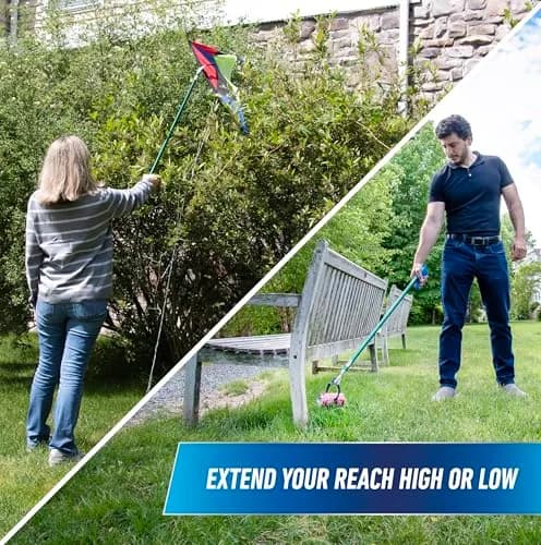 UNGER 36" Nifty Nabber Reacher with Built-in Magnet & Ergonomic Grip | Lightweight Aluminum Pole for High & Low Reach thumbnail 2