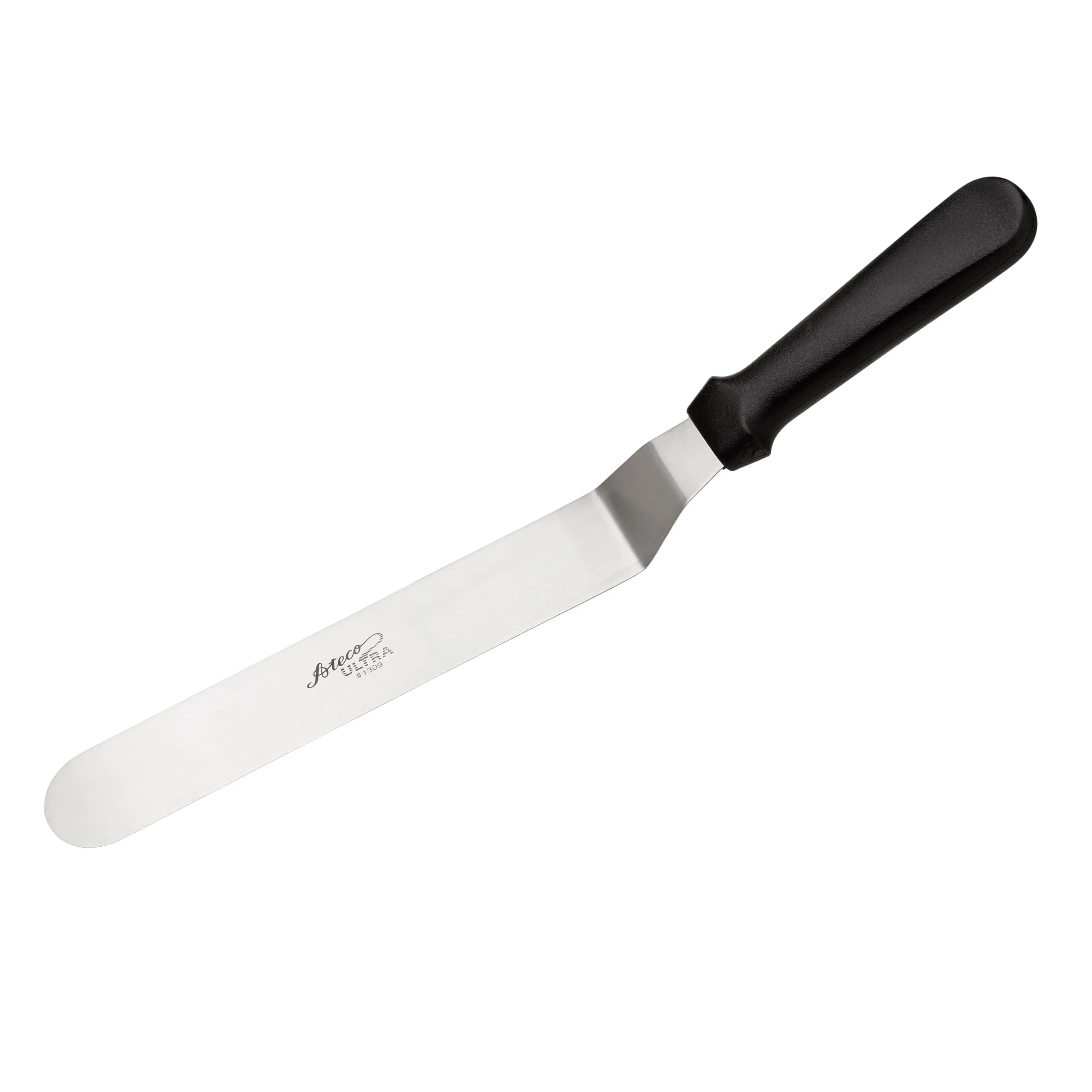 Ateco Ultra Offset Spatula with 4.25" x 0.75" Stainless Steel Blade, 4.5 inch (11.4 cm) | Professional Quality for Baking & Decorating — 9.75 Inch