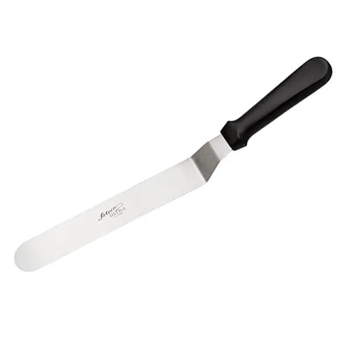 Ateco Ultra Offset Spatula 24.7cm (9.75-Inch) Stainless Steel Blade, Black Plastic Handle | Professional Baking Tool - main product image