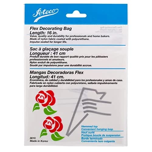 Ateco Flex Decorating Bag, Coated Nylon, 16-Inch, Reusable Baking Supply, White | Professional Quality Piping Tool thumbnail 2
