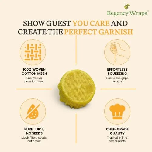 Regency Wraps Lemon Wedge Cotton Wraps | Seed-Free, Elastic Top, 12 Pack thumbnail 6