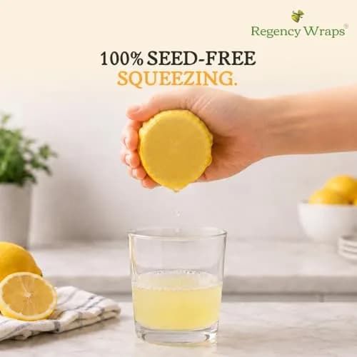 Regency Wraps Lemon Wedge Cotton Wraps | Seed-Free, Elastic Top, 12 Pack thumbnail 2