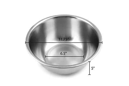 Fox Run Large Stainless Steel Mixing Bowl 6.25 Quart | Durable, Temperature Retentive & Dishwasher Safe thumbnail 3