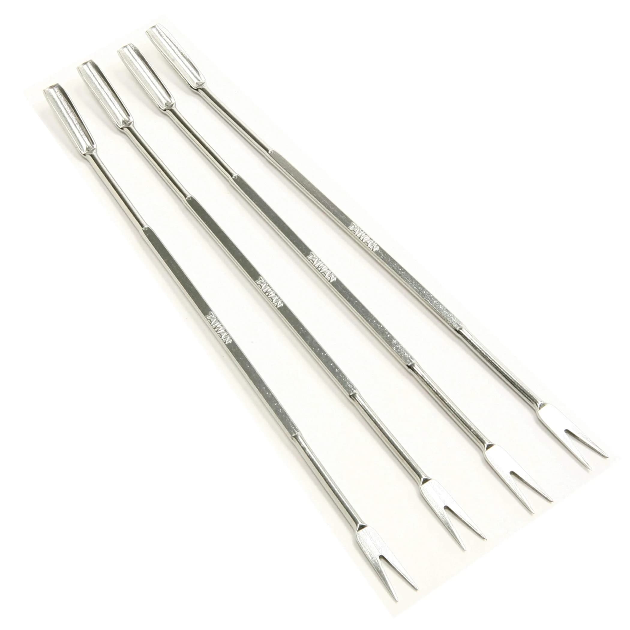Norpro Seafood Forks 6.75" | Stainless Steel Shellfish Pick Set — Silver