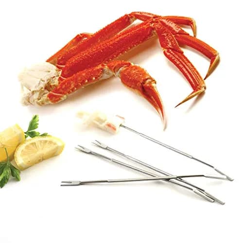 Norpro Seafood Forks 6.75" | Stainless Steel Shellfish Pick Set thumbnail 2