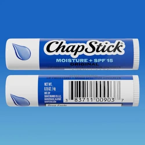 ChapStick Moisture + SPF 15 Bulk Lip Balm Sunscreen 24-Pack, 0.15 Oz Ea | Hydrates & Protects with Broad Spectrum SPF 15 thumbnail 9