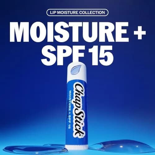 ChapStick Moisture + SPF 15 Bulk Lip Balm Sunscreen 24-Pack, 0.15 Oz Ea | Hydrates & Protects with Broad Spectrum SPF 15 thumbnail 2