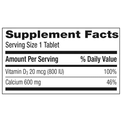 Caltrate 600 Plus D3 Calcium and Vitamin D Supplement Tablets 120 Count | Supports Bone Health thumbnail 9
