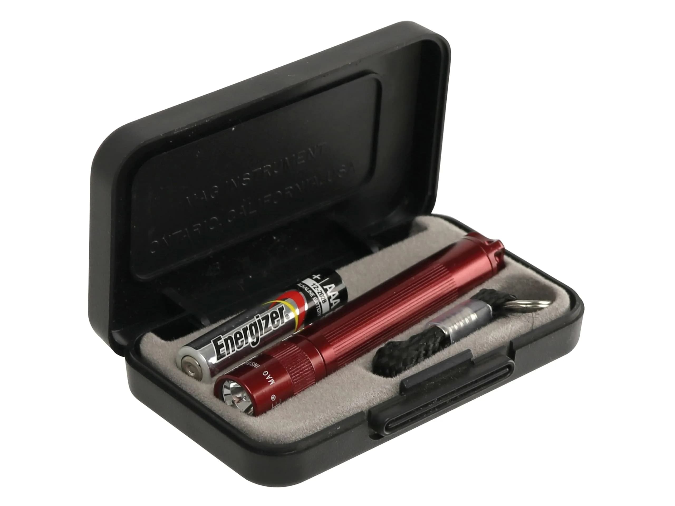 Maglite Solitaire Incandescent Pink Flashlight 10.16 cm (4 in) | National Breast Cancer Foundation Edition — Red