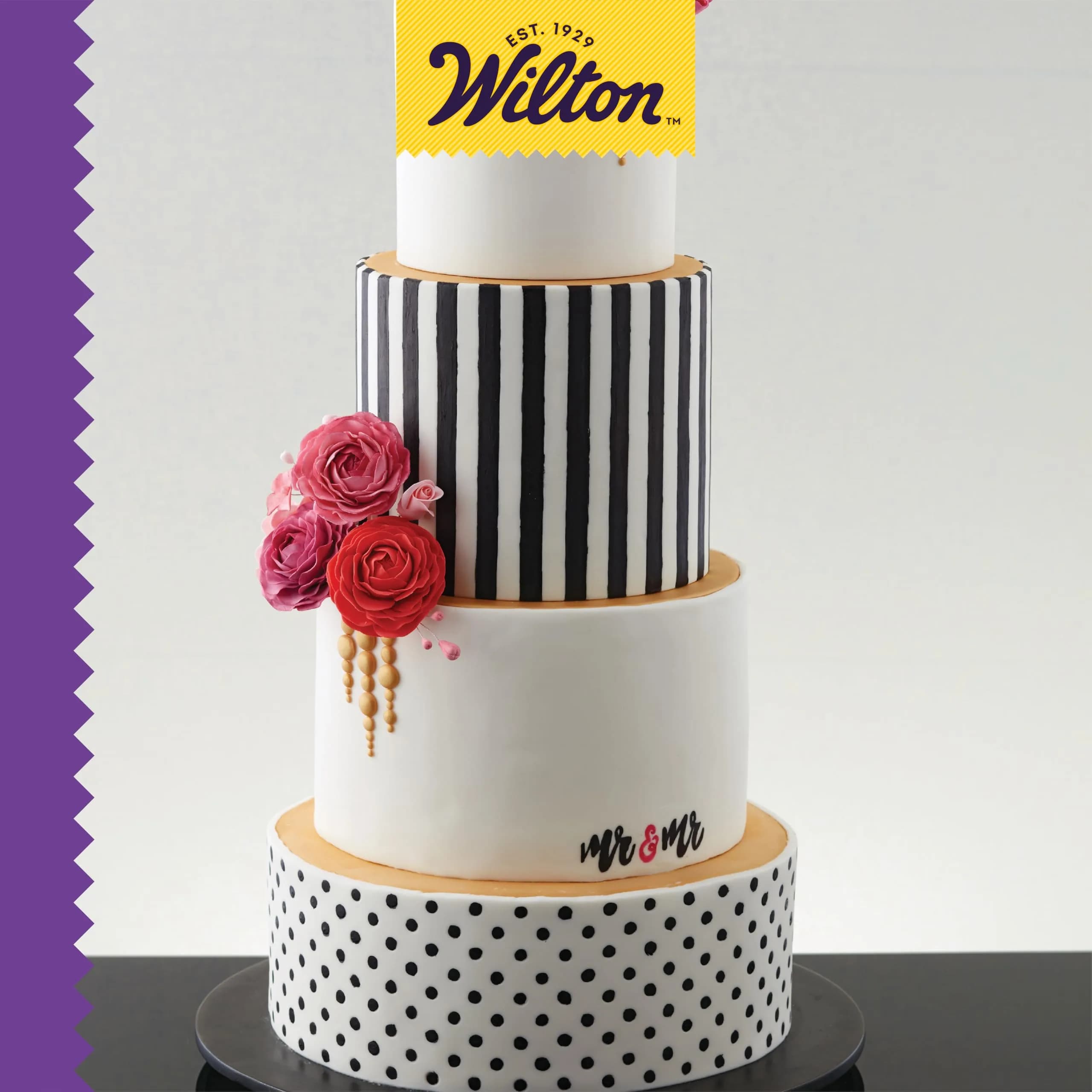 Wilton Aluminum Round Cake Pan Set, 4-Piece (8, 10, 12, 14 inch) | Even Heat Distribution for Multi-Tiered Cakes - view 6