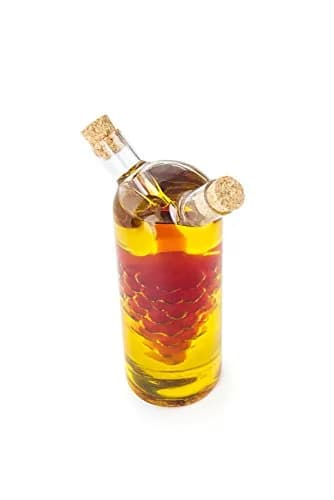 Fox Run Grape Motif Oil and Vinegar Dispenser Bottle | Clear Borosilicate Glass, 8.5oz thumbnail 7