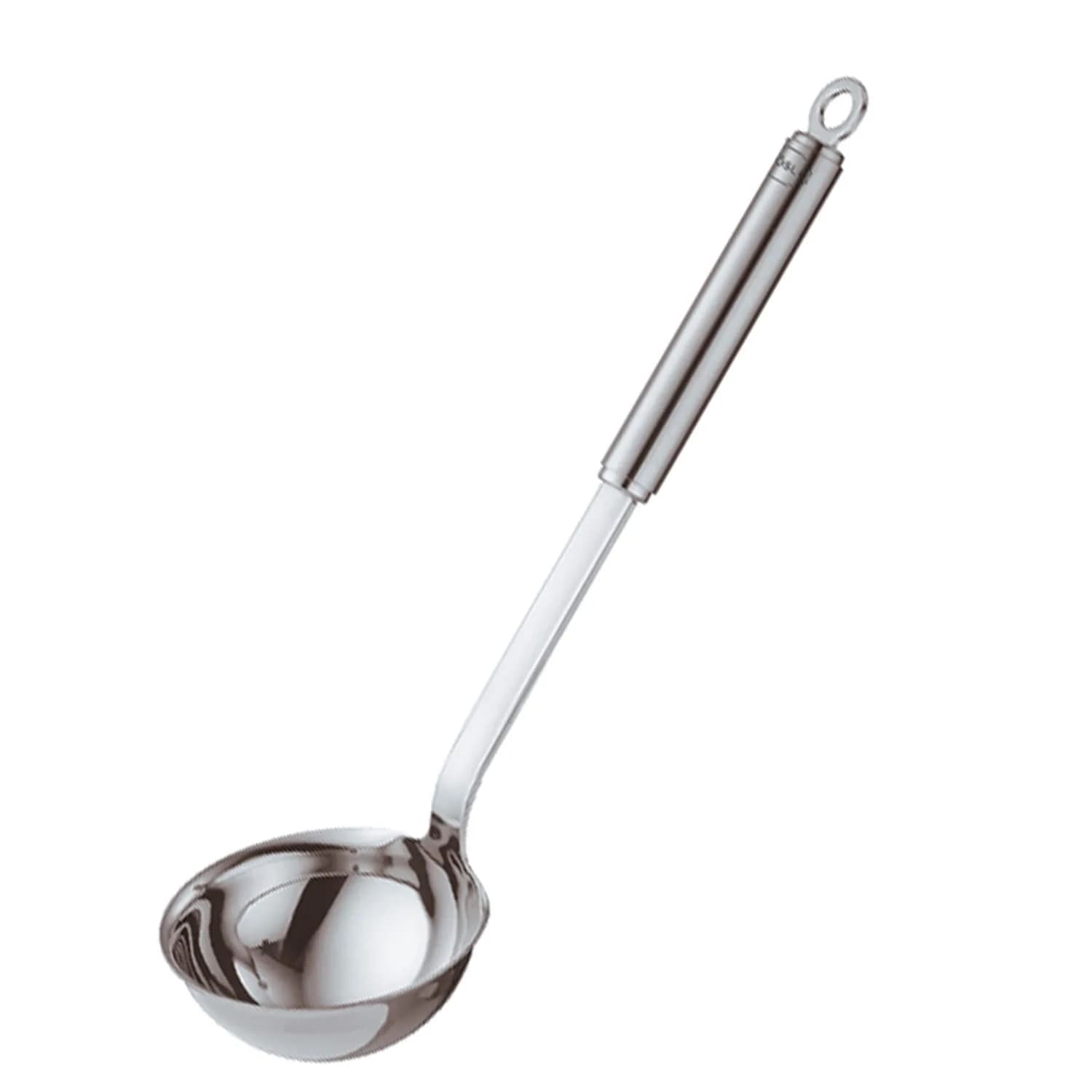 Rösle Stainless Steel Ladle with Pouring Rim 5.4 Oz | Balanced, Durable & Ergonomic Design