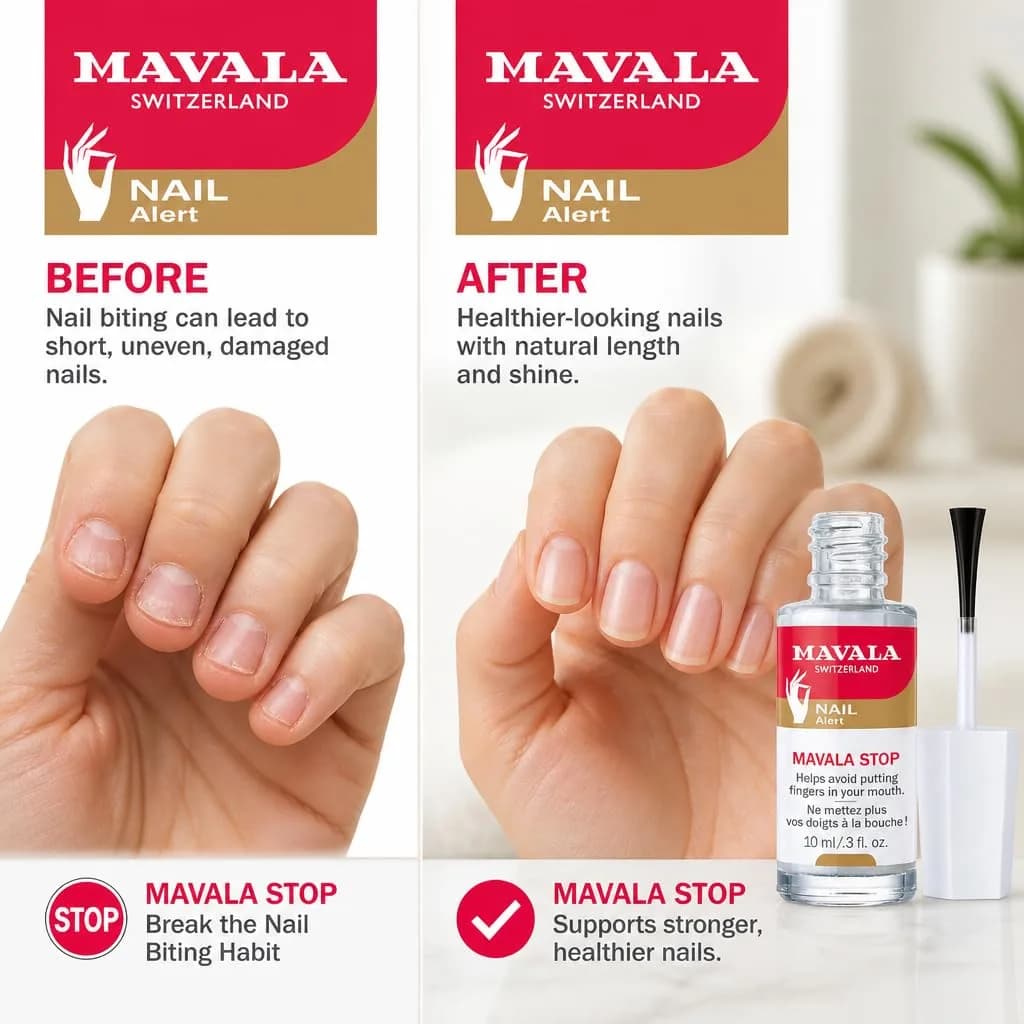 Mavala Stop Deterrent Nail Polish Treatment 10ml (0.3 Fl Oz) | Bitter Taste Stops Nail Biting - view 2