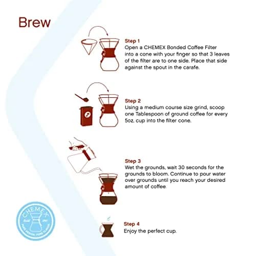 Chemex 6-Cup Classic Series Glass Pour-Over Coffeemaker | Elegant, Sediment-Free Coffee (70-120 chars) thumbnail 4
