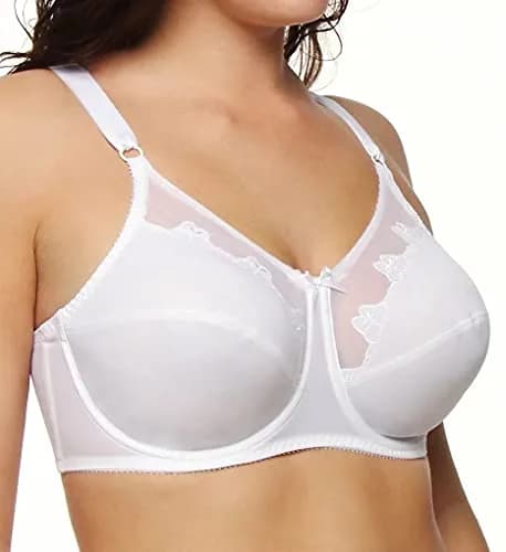 Bali Flower Underwire Support Bra 44C White | Full Coverage, Support & Comfort thumbnail 4