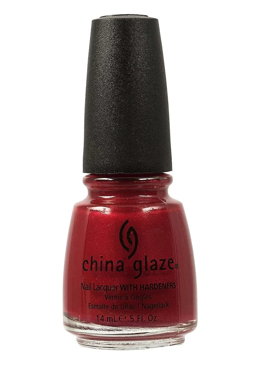China Glaze Go Crazy Red Nail Polish 0.5 Fl Oz | Long-Wearing, Shimmer Finish, Summer Cherry - main product image