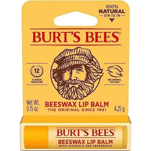 Burt's Bees Original Beeswax Moisturizing Lip Balm 0.15 Oz | Nourishes Dry Lips with Vitamin E & Peppermint thumbnail 8