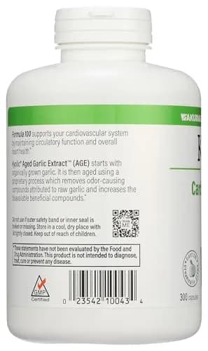 Kyolic Aged Garlic Extract Formula 100 Capsules | Cardiovascular Health Support, 300 Count (150 Servings) thumbnail 5