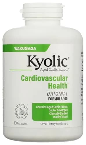 Kyolic Aged Garlic Extract Formula 100 Capsules | Cardiovascular Health Support, 300 Count (150 Servings) thumbnail 1