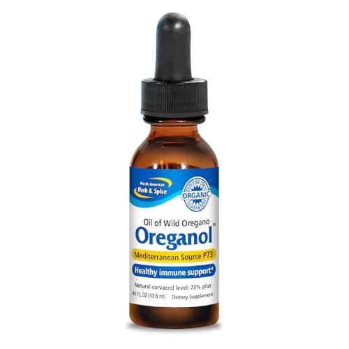NORTH AMERICAN HERB & SPICE Oreganol P73 Wild Oregano Oil 0.45 fl oz (13 ml) | Mediterranean Source, Non-GMO, Organic thumbnail 1