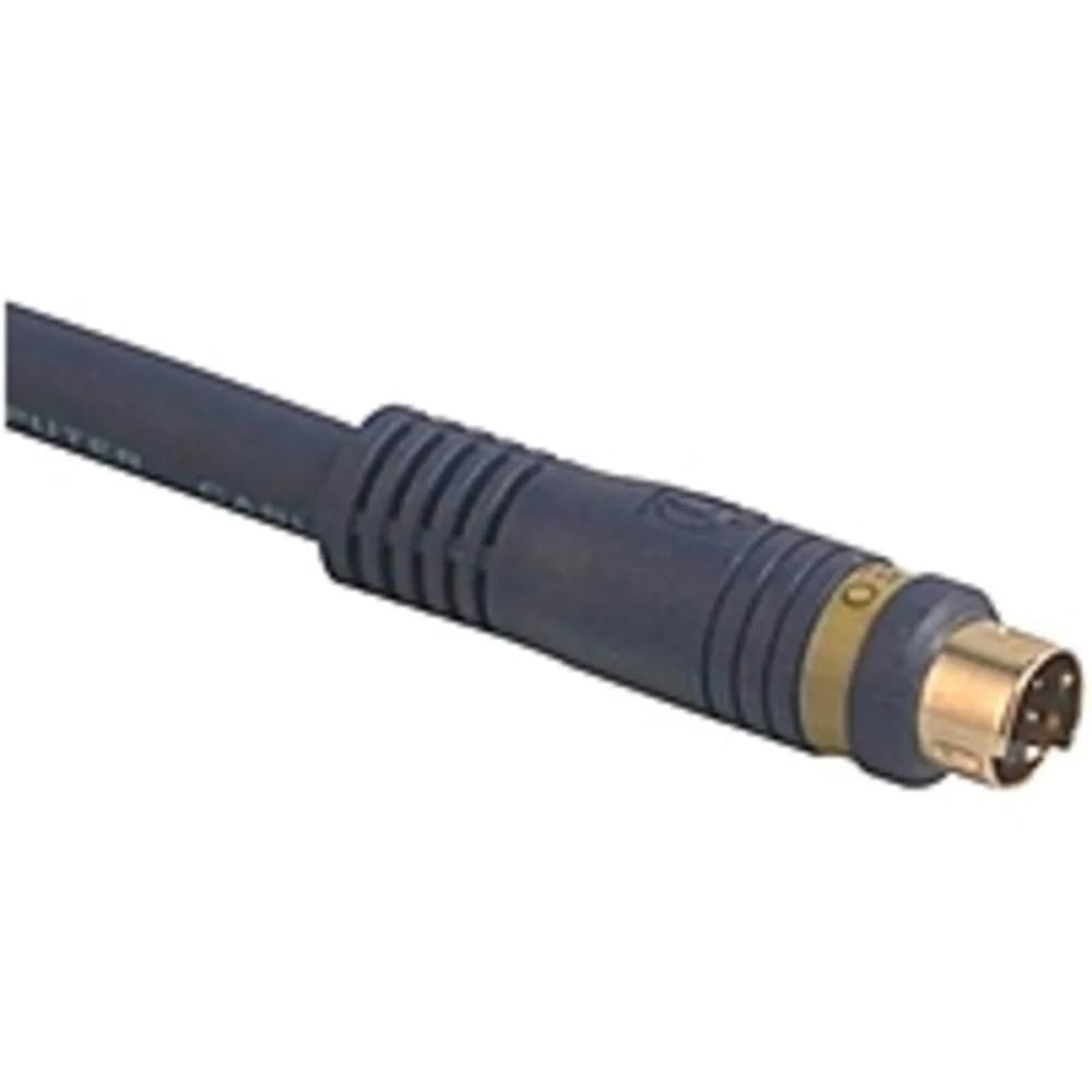 C2G Velocity S-Video Cable Blue 3.65m (12 Feet) | Connects DVD Players, PCs to TVs - main product image