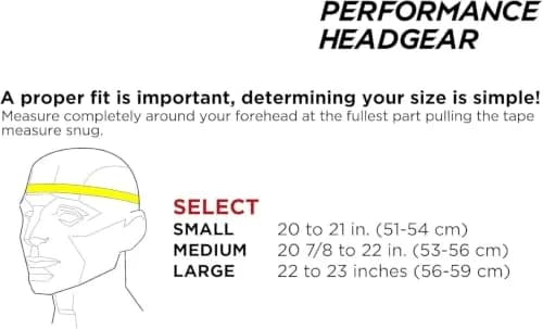 Full90 Select Performance Soccer Headgear, Red, Small | Lightweight & Adjustable thumbnail 2