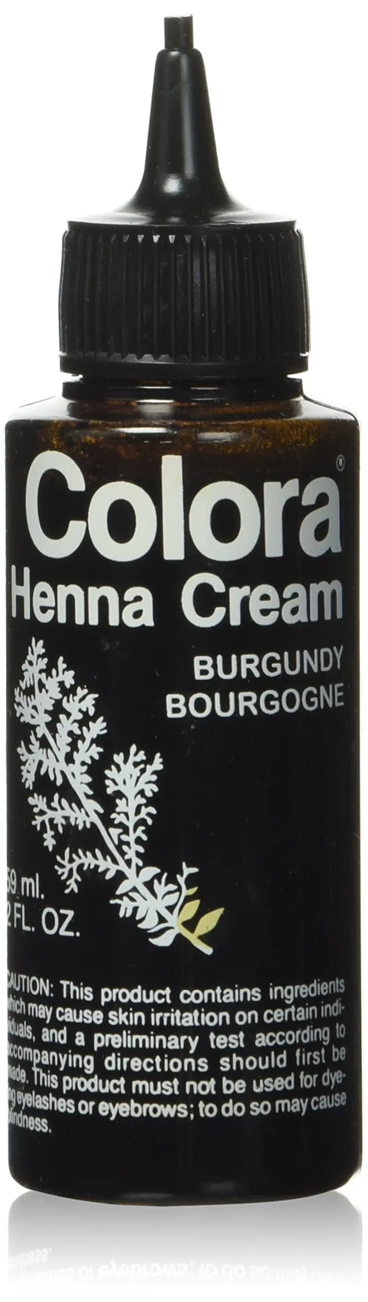 Colora Henna Creme Burgundy 59ml (2 Ounce) | Semi-Permanent Gray Coverage Hair Color - main product image