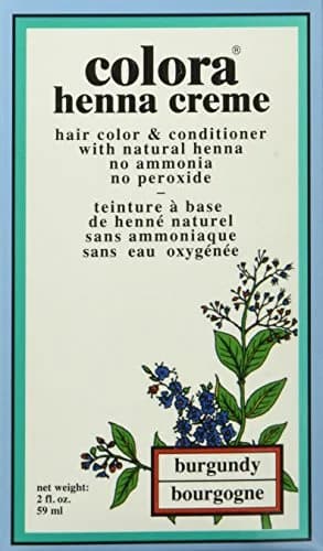 Colora Henna Creme Burgundy 59ml (2 Ounce) | Semi-Permanent Gray Coverage Hair Color thumbnail 2
