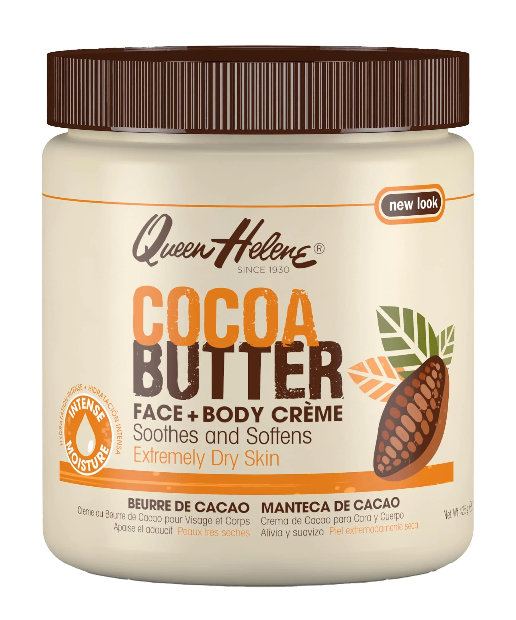 Queen Helene Cocoa Butter Creme – Deep Hydrating Cocoa Butter Formula for Smooth Radiant Skin | 15 oz Jar — 15 Ounce