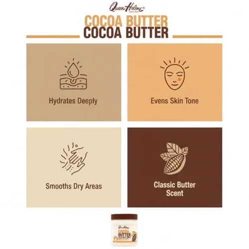Queen Helene Cocoa Butter Creme – Deep Hydrating Cocoa Butter Formula for Smooth Radiant Skin | 15 oz Jar thumbnail 9