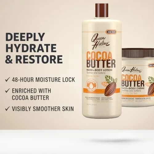 Queen Helene Cocoa Butter Creme – Deep Hydrating Cocoa Butter Formula for Smooth Radiant Skin | 15 oz Jar thumbnail 2