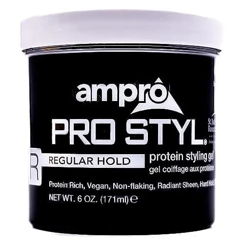 AmPro Pro Styl Styling Gel - Protects & Strengthens Hair - Non-Flaking, Alcohol Free, Vegan - Flexible, Touchable Hold - 6 oz thumbnail 1