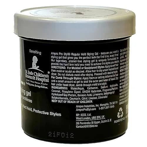 AmPro Pro Styl Styling Gel - Protects & Strengthens Hair - Non-Flaking, Alcohol Free, Vegan - Flexible, Touchable Hold - 6 oz thumbnail 5