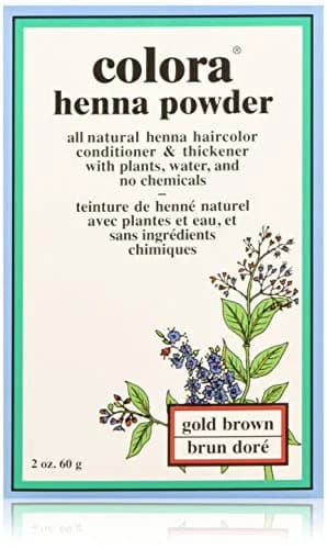 Colora Henna Powder Gold Brown Hair Color 2.9 oz (82 g) | Natural Organic Conditioner & Thickener thumbnail 1