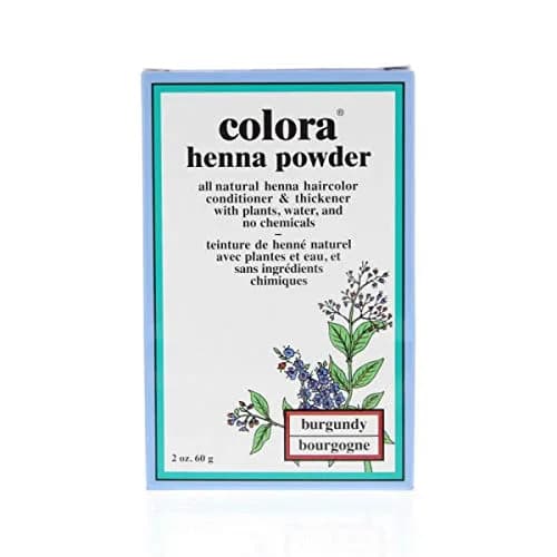 Colora Henna Powder Burgundy 59ml (2 fl oz) | Natural Hair Colorant for Body & Bounce thumbnail 1