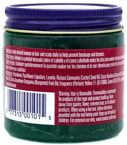 DAX Bergamot Pomade for Dry Hair 103.5 ml (3.5 oz) | Strong Hold, Glossy Finish thumbnail 3
