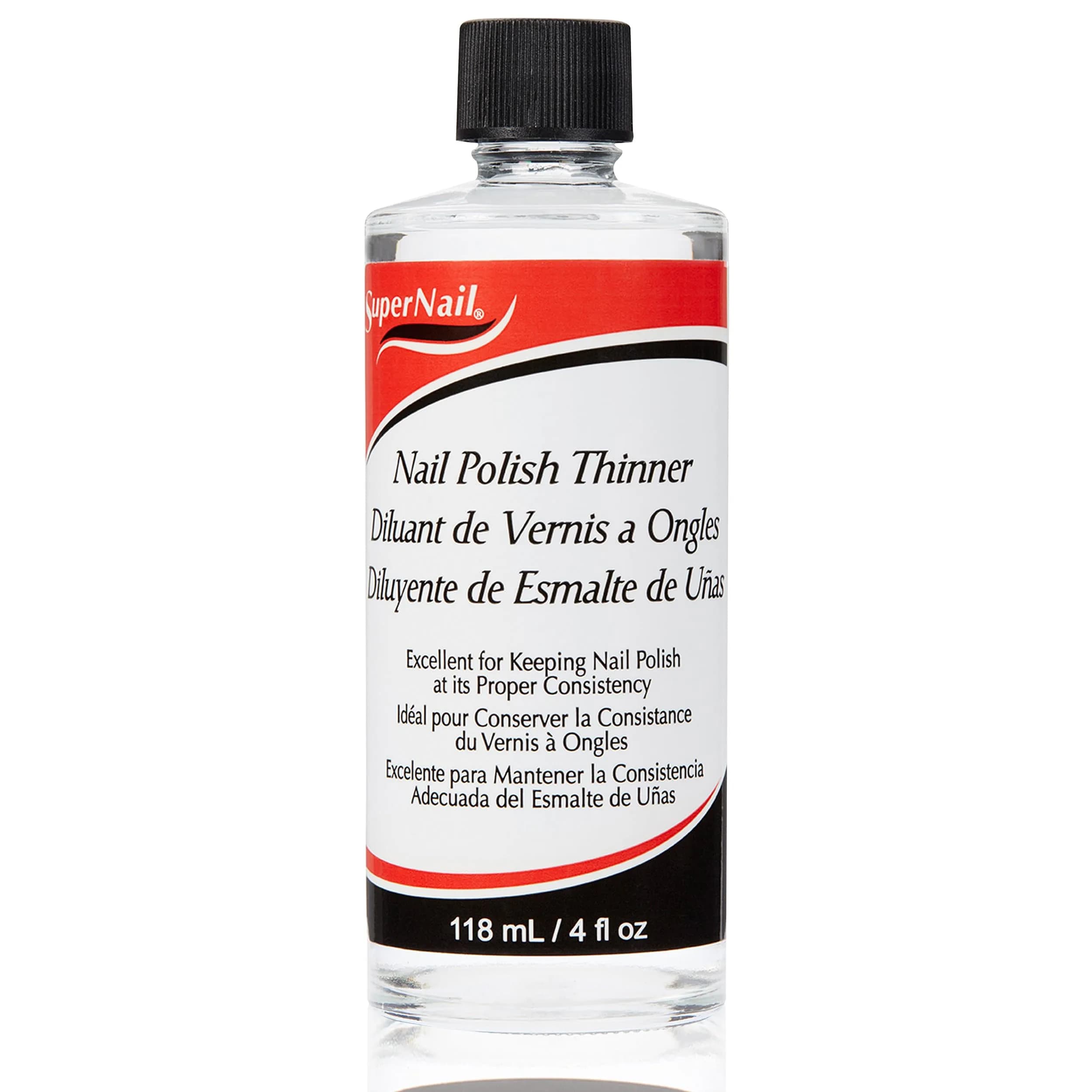 SuperNail Gel Nail Polish Thinner 118ml (4 fl oz) | Revives Thickened Lacquer for Smooth Application - main product image