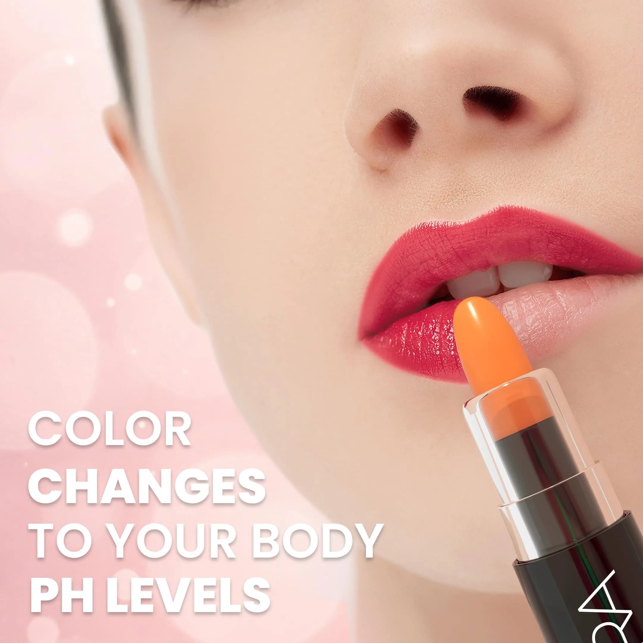 MOODmatcher LIVAURA Color Changing Lipstick Orange 0.12 oz (3.4g) | Personalized Lip Color with Aloe Vera & Vitamin E - view 2