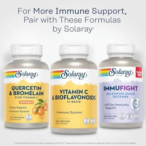 SOLARAY Vitamin C 500 mg with Citrus Bioflavonoids | Supports Immunity & Skin (70-120 chars) thumbnail 6
