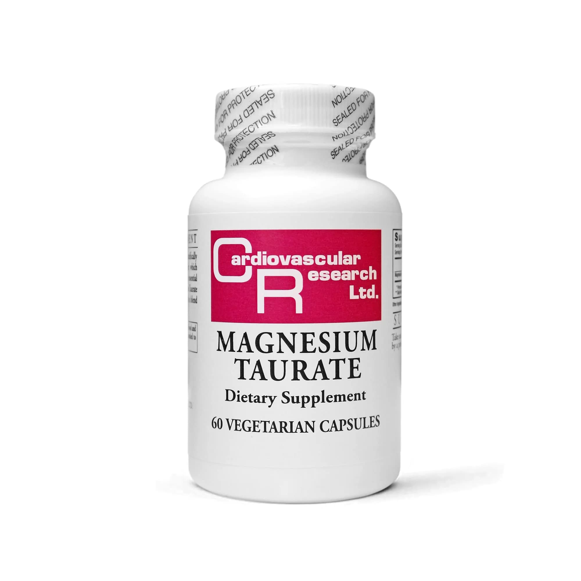 Cardiovascular Research Magnesium Taurate 125 mg 60 Capsules | High Protein Mineral Supplement - main product image