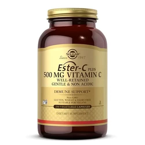 Solgar Ester-C Plus 500 mg Vitamin C (Ascorbate Complex) | Gentle, Non Acidic & Immune Support (70-120 chars) thumbnail 1