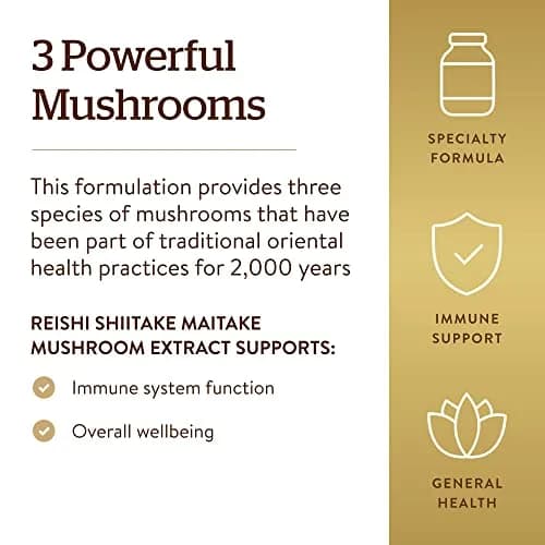 Solgar Multi-Mushroom Complex Vegetable Capsules 50 Count | Traditional Oriental Health Practices thumbnail 4