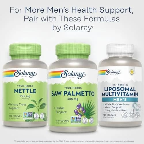 SOLARAY Saw Palmetto Berries 580 mg | Supports Prostate & Men’s Wellness thumbnail 6